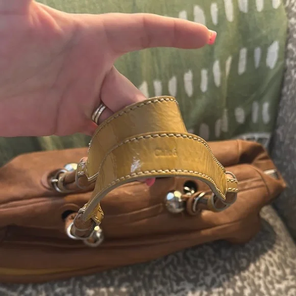 Vintage Chloe Brown Leather Shoulder Bag with Dome Silhouette - Picture 6 of 8